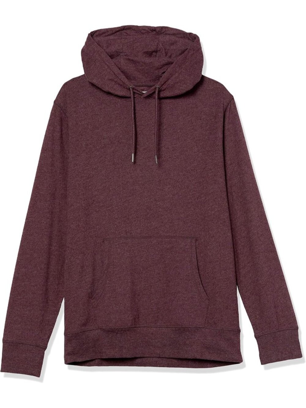Amazon Essentials Men's Burgundy Lightweight SOLID Pullover Jersey Hoodies